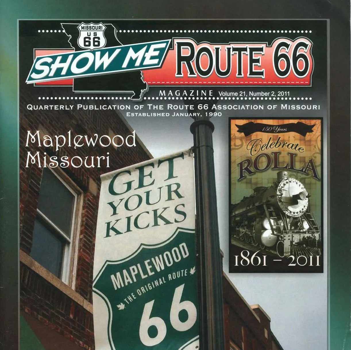 【ず668】VISUAL ENTERTAINMENT MAGAZINEVol.2 SHOW ME ROUTE 66 MAGAZINE — Missouri Route 66 Association